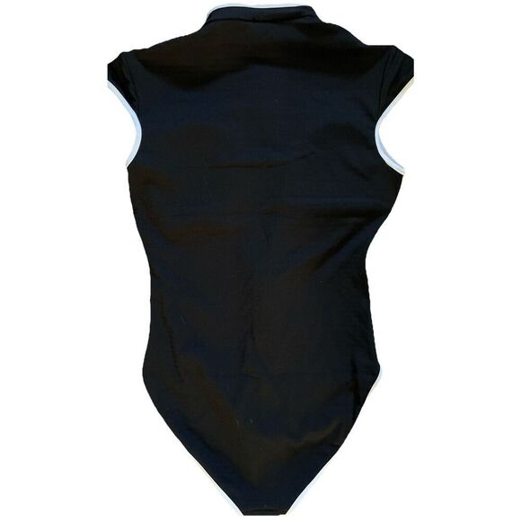 New $220 Seafolly Cap Sleeve Colorblock Zip-Up One-Piece Swimsuit  6 US 10 UK - Picture 6 of 6